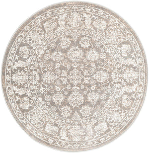 Gray 3' 3 x 3' 3 Jill Zarin Uptown Round Area Rug 70% Polypropylene & 30% Polyester  Contemporary Carpet for Living, Dining, Office, Bedroom for Sale at Rug Engine