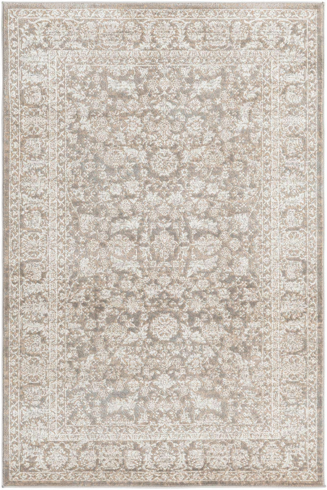 Gray 4' 1 x 6' 1 Jill Zarin Uptown Rectangle Area Rug 70% Polypropylene & 30% Polyester  Contemporary Carpet for Living, Dining, Office, Bedroom for Sale at Rug Engine