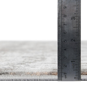 Gray 3' 3 x 3' 3 Jill Zarin Uptown Round Area Rug 70% Polypropylene & 30% Polyester  Contemporary Carpet for Living, Dining, Office, Bedroom for Sale at Rug Engine