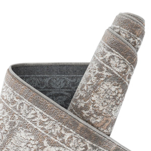 Gray 3' 3 x 3' 3 Jill Zarin Uptown Round Area Rug 70% Polypropylene & 30% Polyester  Contemporary Carpet for Living, Dining, Office, Bedroom for Sale at Rug Engine
