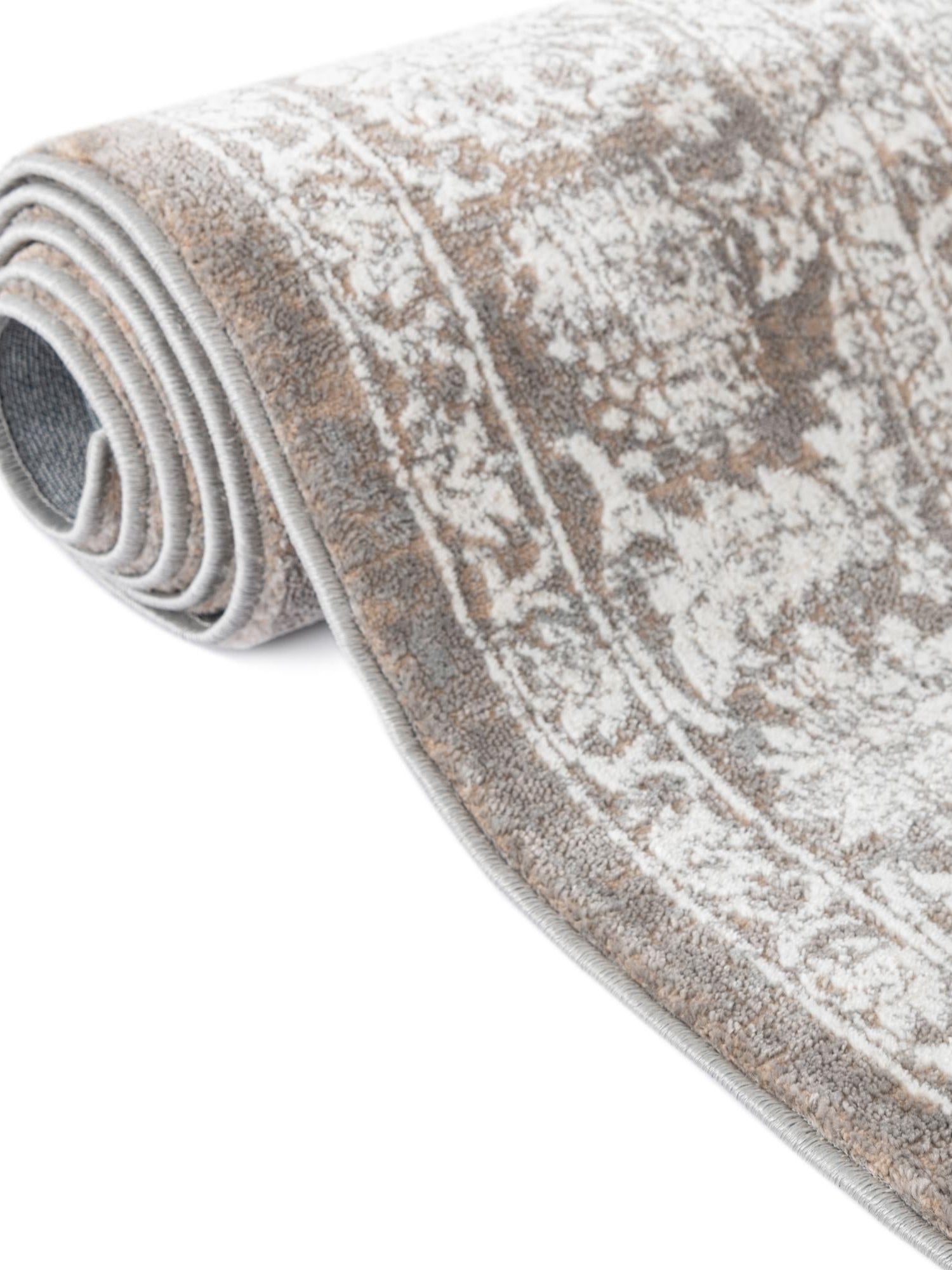Gray 7' 10 x 7' 10 Jill Zarin Uptown Round Area Rug 70% Polypropylene & 30% Polyester  Contemporary Carpet for Living, Dining, Office, Bedroom for Sale at Rug Engine