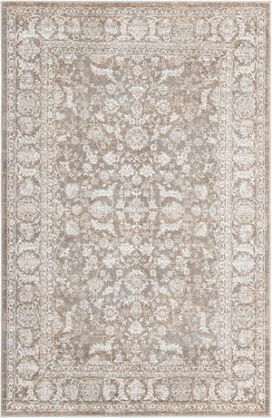 Gray 5' 3 x 8' Jill Zarin Uptown Rectangle Area Rug 70% Polypropylene & 30% Polyester  Contemporary Carpet for Living, Dining, Office, Bedroom for Sale at Rug Engine