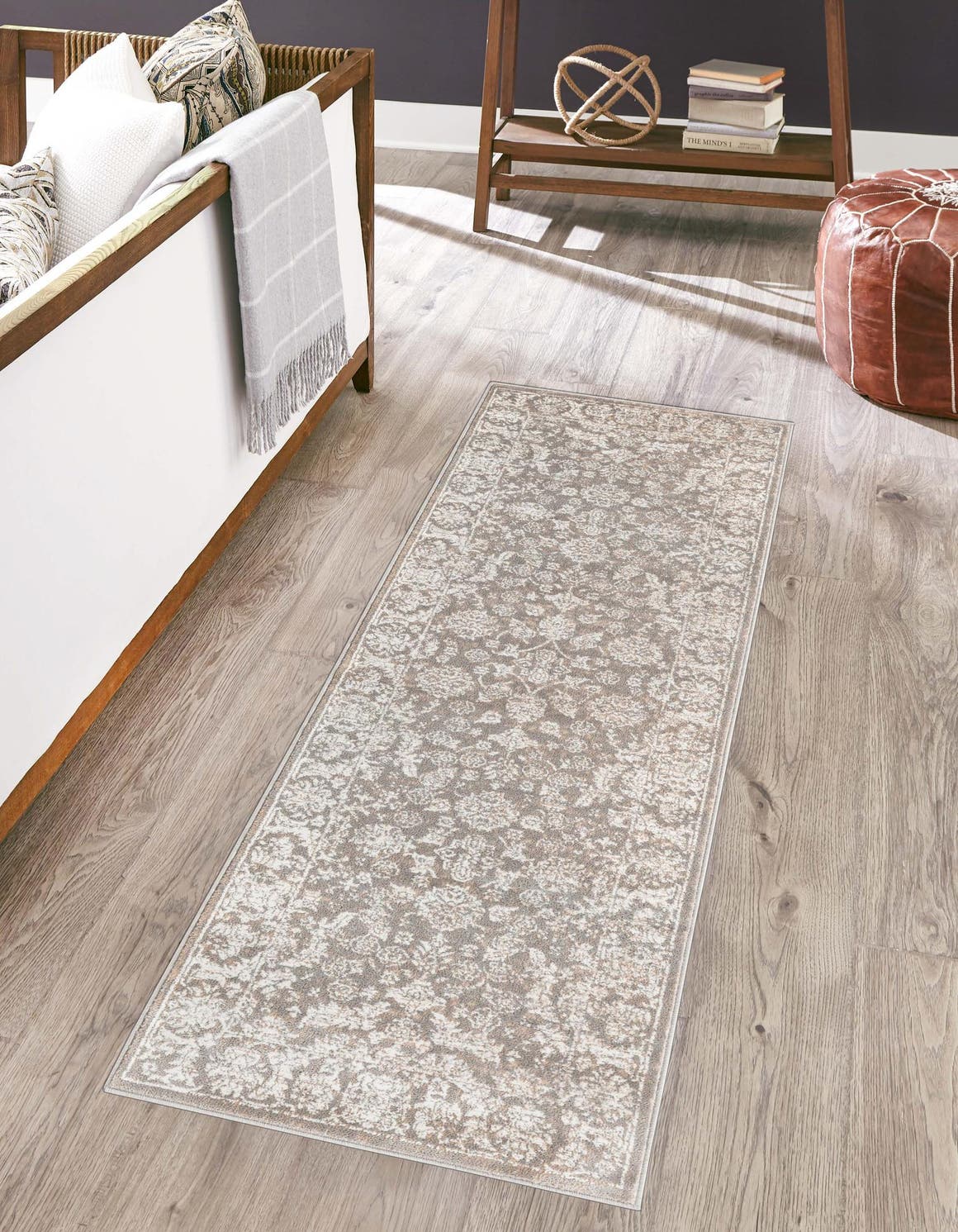 Gray 2' 7 x 13' 11 Jill Zarin Uptown Runner Area Rug 70% Polypropylene & 30% Polyester  Contemporary Carpet for Living, Dining, Office, Bedroom for Sale at Rug Engine