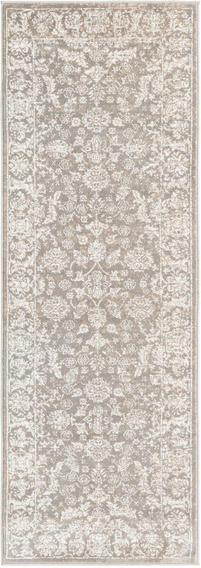 Gray 2' 2 x 6' 1 Jill Zarin Uptown Runner Area Rug 70% Polypropylene & 30% Polyester  Contemporary Carpet for Living, Dining, Office, Bedroom for Sale at Rug Engine