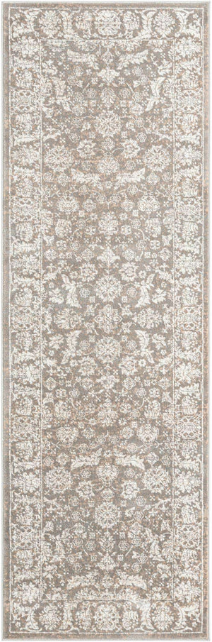 Gray 2' 7 x 8' Jill Zarin Uptown Runner Area Rug 70% Polypropylene & 30% Polyester  Contemporary Carpet for Living, Dining, Office, Bedroom for Sale at Rug Engine