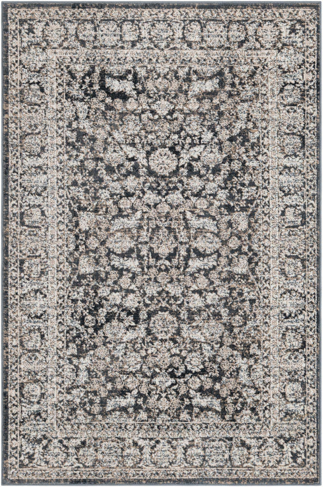 Navy Blue 4' 1 x 6' 1 Jill Zarin Uptown Rectangle Area Rug 70% Polypropylene & 30% Polyester  Contemporary Carpet for Living, Dining, Office, Bedroom for Sale at Rug Engine