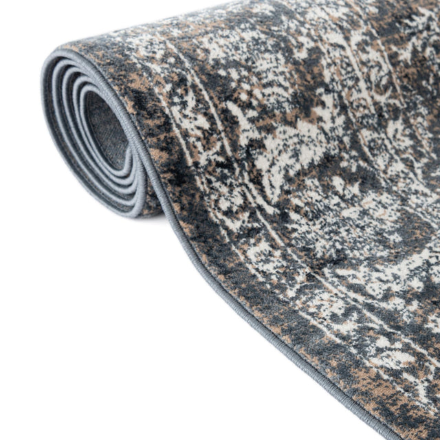 Navy Blue 3' 3 x 3' 3 Jill Zarin Uptown Round Area Rug 70% Polypropylene & 30% Polyester  Contemporary Carpet for Living, Dining, Office, Bedroom for Sale at Rug Engine