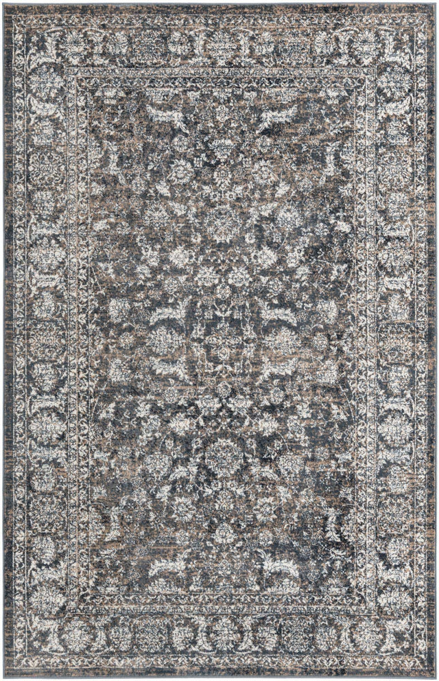 Navy Blue 5' 3 x 8' Jill Zarin Uptown Rectangle Area Rug 70% Polypropylene & 30% Polyester  Contemporary Carpet for Living, Dining, Office, Bedroom for Sale at Rug Engine