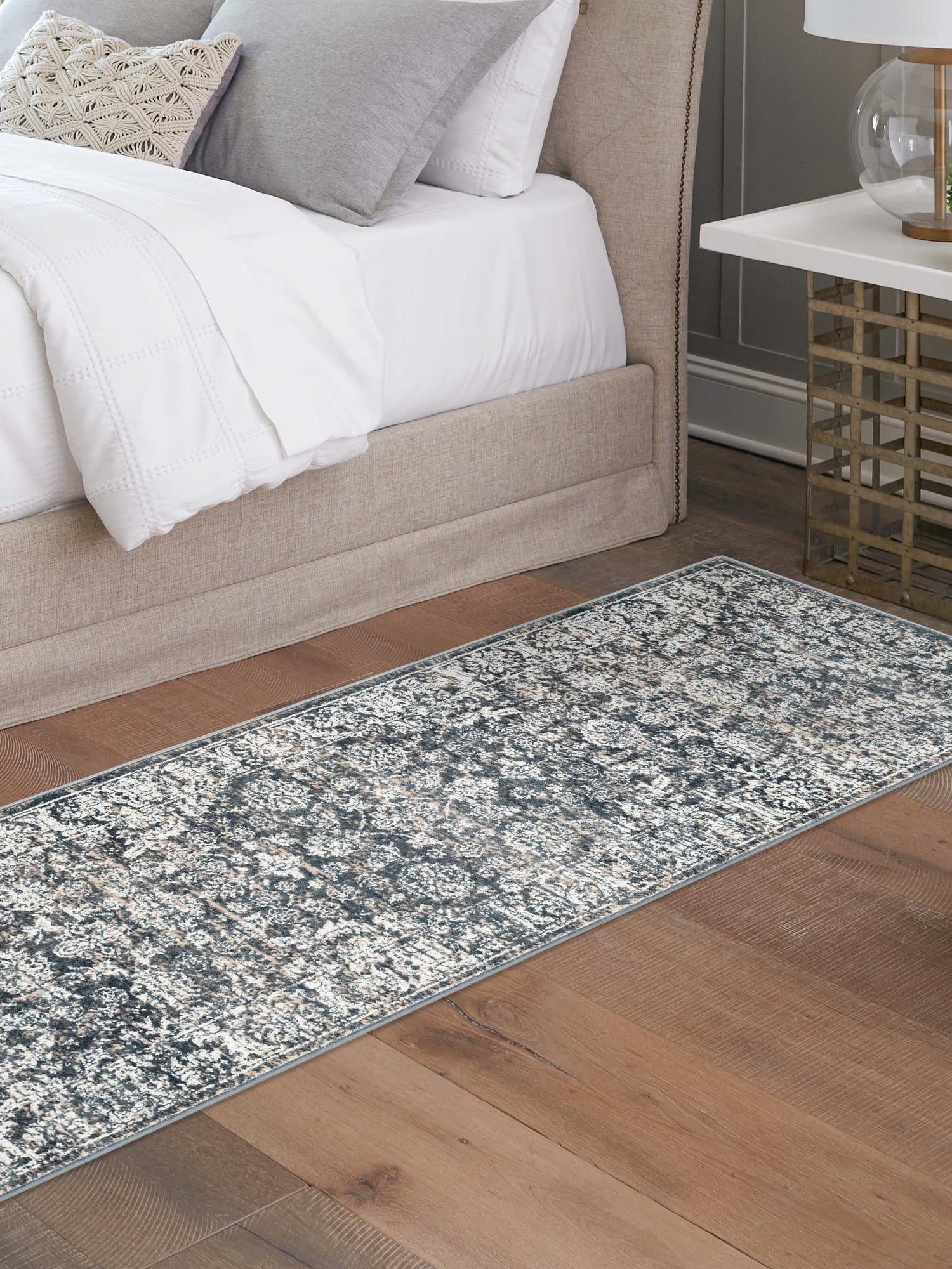 Navy Blue 2' 7 x 8' Jill Zarin Uptown Runner Area Rug 70% Polypropylene & 30% Polyester  Contemporary Carpet for Living, Dining, Office, Bedroom for Sale at Rug Engine