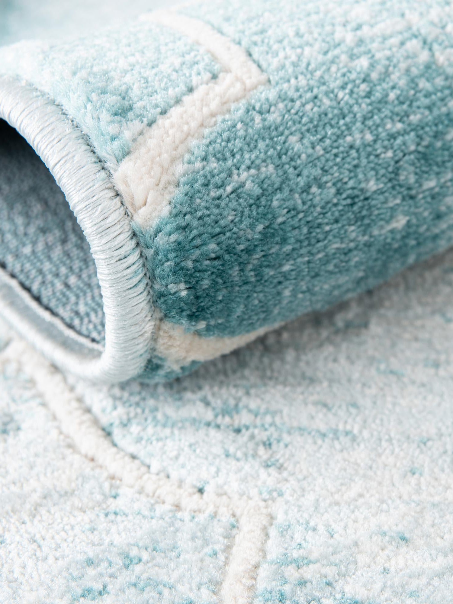 Teal 3' 3 x 3' 3 Jill Zarin Uptown Round Area Rug 70% Polypropylene & 30% Polyester  Contemporary Carpet for Living, Dining, Office, Bedroom for Sale at Rug Engine