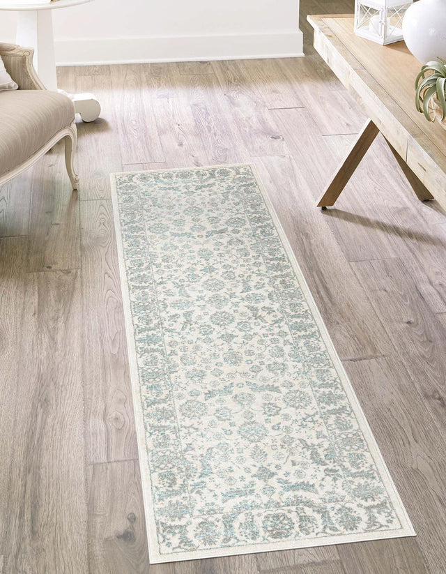 Teal 2' 7 x 8' Jill Zarin Uptown Runner Area Rug 70% Polypropylene & 30% Polyester  Contemporary Carpet for Living, Dining, Office, Bedroom for Sale at Rug Engine