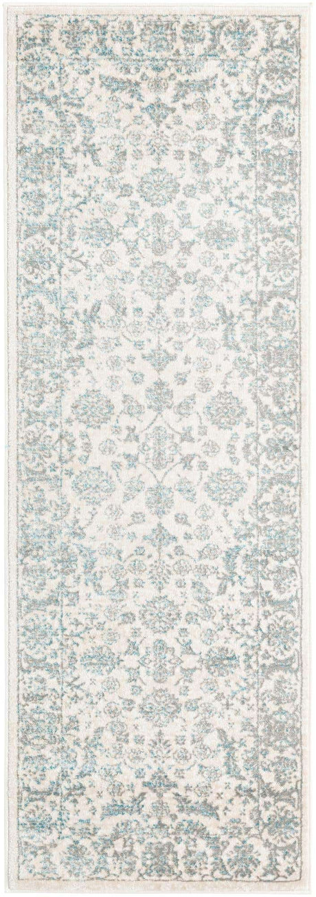 Teal 2' 2 x 6' 1 Jill Zarin Uptown Runner Area Rug 70% Polypropylene & 30% Polyester  Contemporary Carpet for Living, Dining, Office, Bedroom for Sale at Rug Engine