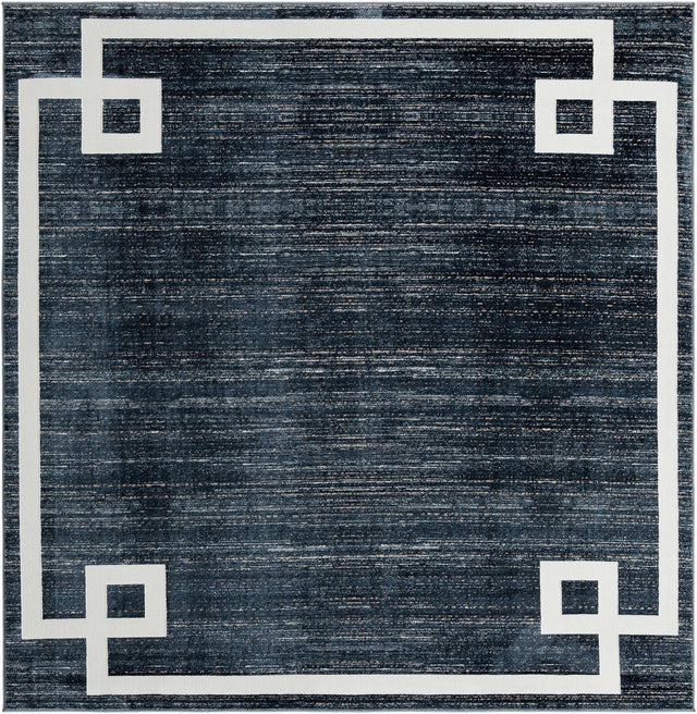 Navy Blue 7' 10 x 7' 10 Jill Zarin Uptown Square Area Rug 70% Polypropylene & 30% Polyester  Contemporary Carpet for Living, Dining, Office, Bedroom for Sale at Rug Engine