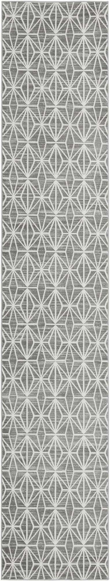 Gray 2' 7 x 13' 11 Jill Zarin Uptown Runner Area Rug 70% Polypropylene & 30% Polyester  Contemporary Carpet for Living, Dining, Office, Bedroom for Sale at Rug Engine