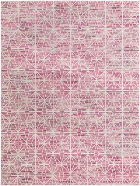 Pink 9' x 12' Jill Zarin Uptown Rectangle Area Rug 70% Polypropylene & 30% Polyester  Contemporary Carpet for Living, Dining, Office, Bedroom for Sale at Rug Engine