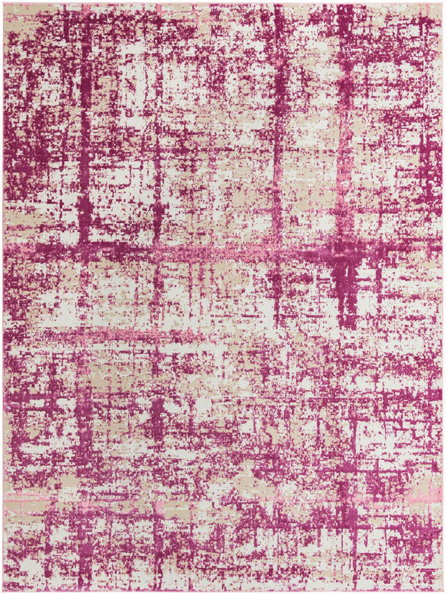 Pink 9' x 12' Jill Zarin Uptown Rectangle Area Rug 70% Polypropylene & 30% Polyester  Contemporary Carpet for Living, Dining, Office, Bedroom for Sale at Rug Engine