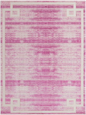 Pink 9' x 12' Jill Zarin Uptown Rectangle Area Rug 70% Polypropylene & 30% Polyester  Contemporary Carpet for Living, Dining, Office, Bedroom for Sale at Rug Engine