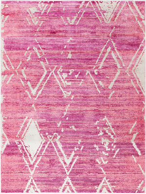 Pink 9' x 12' Jill Zarin Uptown Rectangle Area Rug 70% Polypropylene & 30% Polyester  Contemporary Carpet for Living, Dining, Office, Bedroom for Sale at Rug Engine