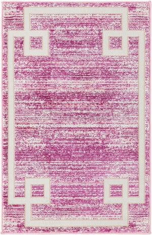 Pink 2' x 3' 1 Jill Zarin Uptown Rectangle Area Rug 70% Polypropylene & 30% Polyester  Contemporary Carpet for Living, Dining, Office, Bedroom for Sale at Rug Engine