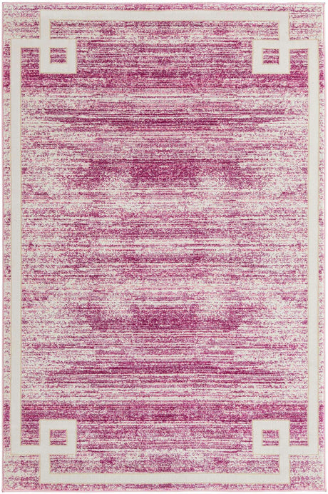 Pink 4' 1 x 6' 1 Jill Zarin Uptown Rectangle Area Rug 70% Polypropylene & 30% Polyester  Contemporary Carpet for Living, Dining, Office, Bedroom for Sale at Rug Engine