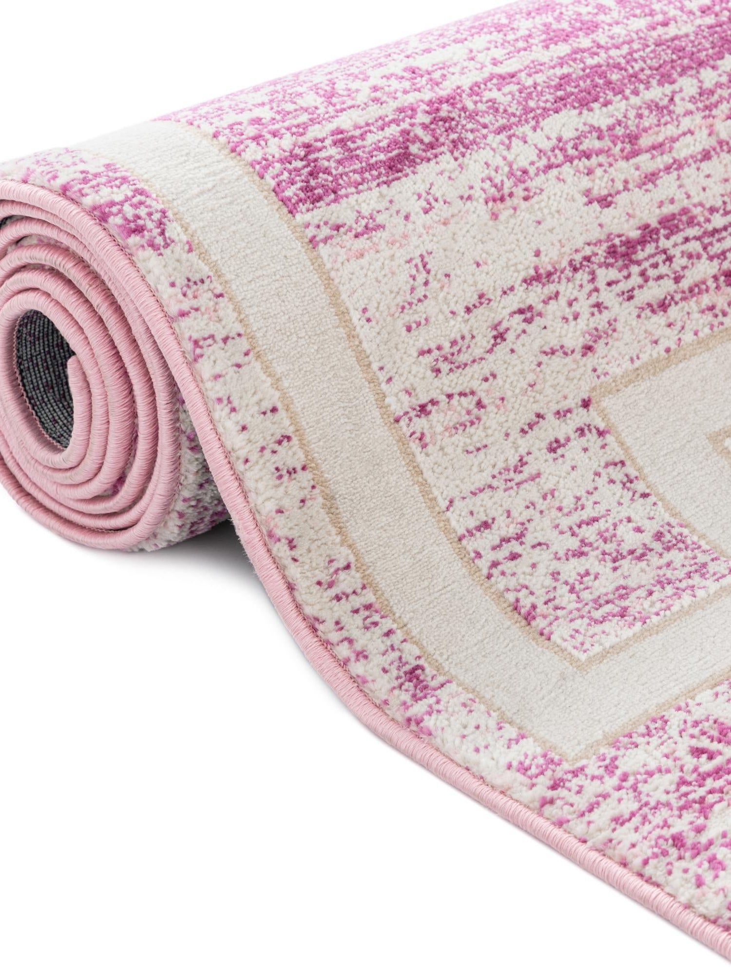 Pink 5' 3 x 5' 3 Jill Zarin Uptown Round Area Rug 70% Polypropylene & 30% Polyester  Contemporary Carpet for Living, Dining, Office, Bedroom for Sale at Rug Engine
