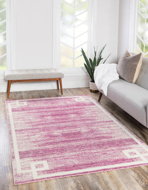 Pink 2' x 3' 1 Jill Zarin Uptown Rectangle Area Rug 70% Polypropylene & 30% Polyester  Contemporary Carpet for Living, Dining, Office, Bedroom for Sale at Rug Engine