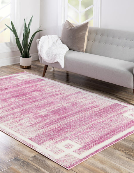 Pink 2' x 3' 1 Jill Zarin Uptown Rectangle Area Rug 70% Polypropylene & 30% Polyester  Contemporary Carpet for Living, Dining, Office, Bedroom for Sale at Rug Engine