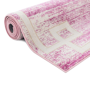 Pink 2' x 3' 1 Jill Zarin Uptown Rectangle Area Rug 70% Polypropylene & 30% Polyester  Contemporary Carpet for Living, Dining, Office, Bedroom for Sale at Rug Engine