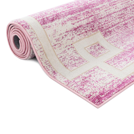 Pink 2' x 3' 1 Jill Zarin Uptown Rectangle Area Rug 70% Polypropylene & 30% Polyester  Contemporary Carpet for Living, Dining, Office, Bedroom for Sale at Rug Engine