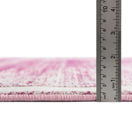 Pink 2' 7 x 13' 11 Jill Zarin Uptown Runner Area Rug 70% Polypropylene & 30% Polyester  Contemporary Carpet for Living, Dining, Office, Bedroom for Sale at Rug Engine