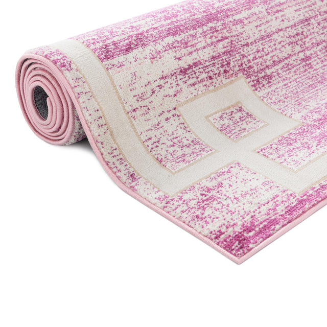 Pink 2' 7 x 13' 11 Jill Zarin Uptown Runner Area Rug 70% Polypropylene & 30% Polyester  Contemporary Carpet for Living, Dining, Office, Bedroom for Sale at Rug Engine