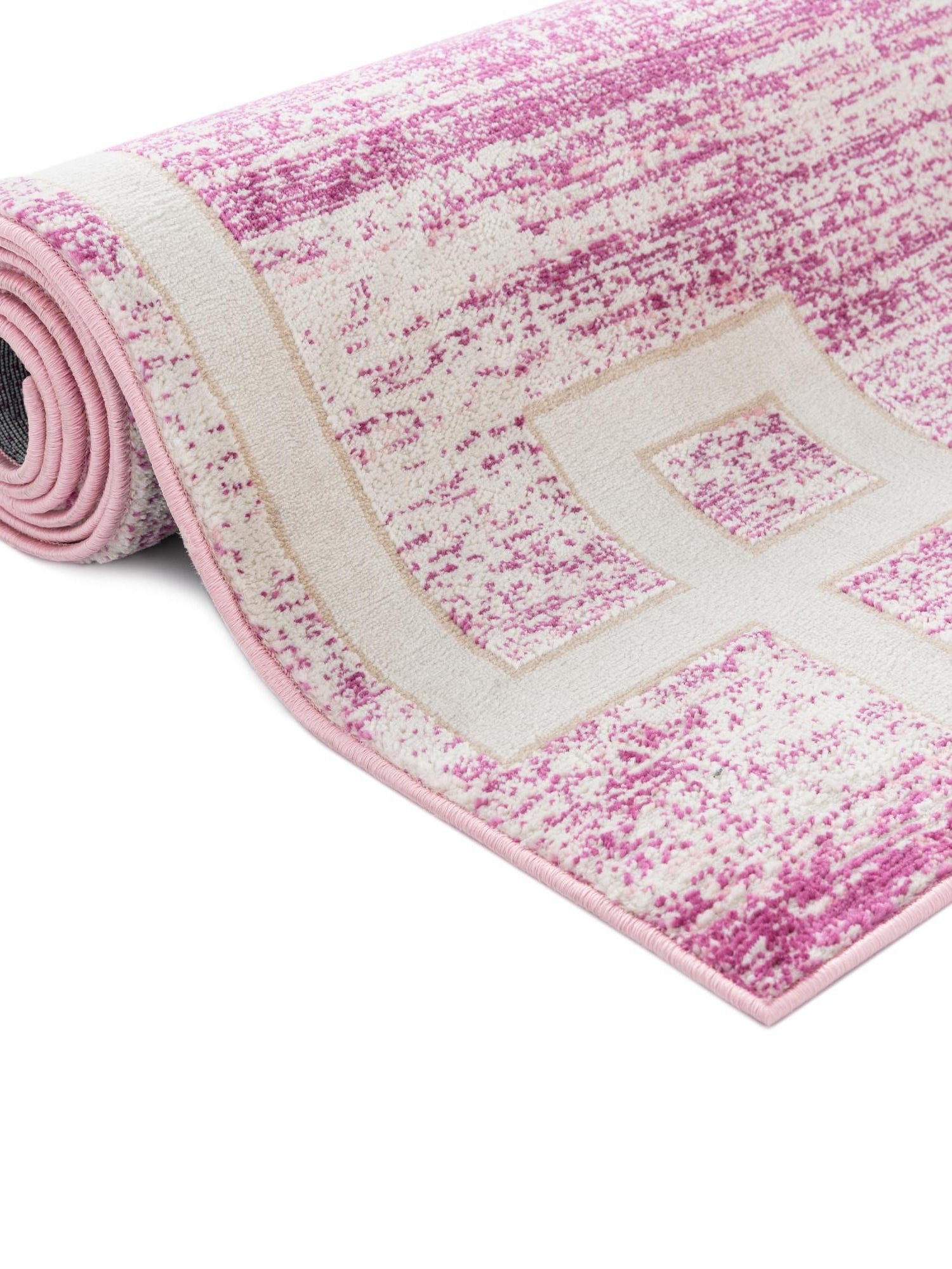 Pink 2' 2 x 6' 1 Jill Zarin Uptown Runner Area Rug 70% Polypropylene & 30% Polyester  Contemporary Carpet for Living, Dining, Office, Bedroom for Sale at Rug Engine