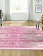 Pink 7' 10 x 7' 10 Jill Zarin Uptown Square Area Rug 70% Polypropylene & 30% Polyester  Contemporary Carpet for Living, Dining, Office, Bedroom for Sale at Rug Engine