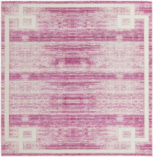 Pink 7' 10 x 7' 10 Jill Zarin Uptown Square Area Rug 70% Polypropylene & 30% Polyester  Contemporary Carpet for Living, Dining, Office, Bedroom for Sale at Rug Engine