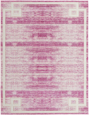 Pink 7' 10 x 10' Jill Zarin Uptown Rectangle Area Rug 70% Polypropylene & 30% Polyester  Contemporary Carpet for Living, Dining, Office, Bedroom for Sale at Rug Engine