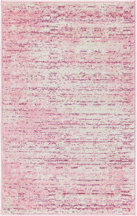 Pink 2' x 3' 1 Jill Zarin Uptown Rectangle Area Rug 70% Polypropylene & 30% Polyester  Contemporary Carpet for Living, Dining, Office, Bedroom for Sale at Rug Engine