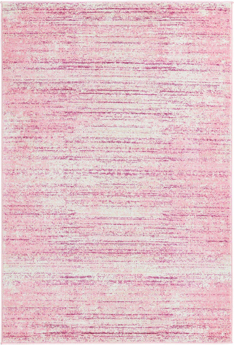 Pink 4' 1 x 6' 1 Jill Zarin Uptown Rectangle Area Rug 70% Polypropylene & 30% Polyester  Contemporary Carpet for Living, Dining, Office, Bedroom for Sale at Rug Engine