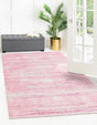 Pink 4' 1 x 6' 1 Jill Zarin Uptown Rectangle Area Rug 70% Polypropylene & 30% Polyester  Contemporary Carpet for Living, Dining, Office, Bedroom for Sale at Rug Engine