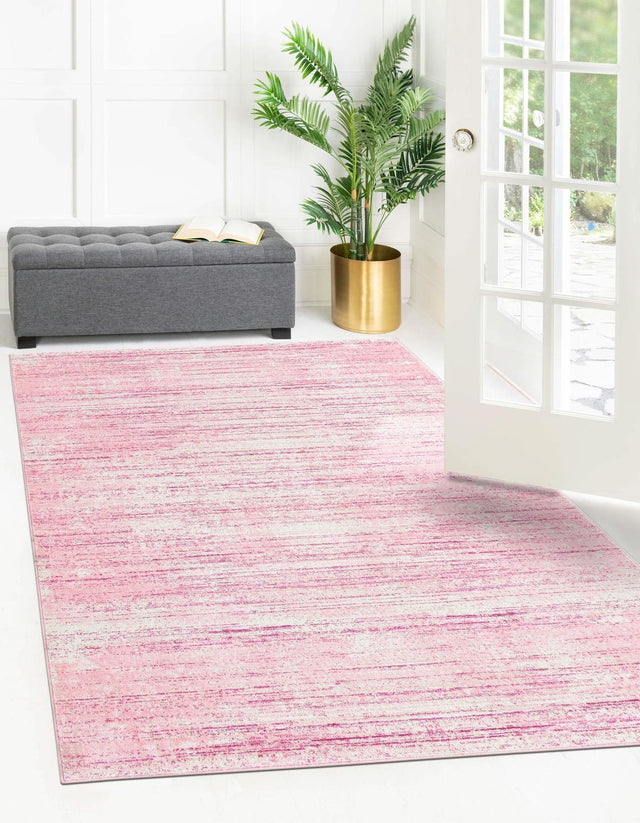 Pink 9' x 12' Jill Zarin Uptown Rectangle Area Rug 70% Polypropylene & 30% Polyester  Contemporary Carpet for Living, Dining, Office, Bedroom for Sale at Rug Engine