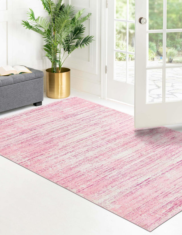 Pink 9' x 12' Jill Zarin Uptown Rectangle Area Rug 70% Polypropylene & 30% Polyester  Contemporary Carpet for Living, Dining, Office, Bedroom for Sale at Rug Engine