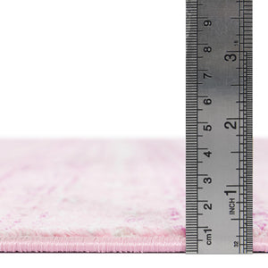 Pink 7' 10 x 7' 10 Jill Zarin Uptown Square Area Rug 70% Polypropylene & 30% Polyester  Contemporary Carpet for Living, Dining, Office, Bedroom for Sale at Rug Engine