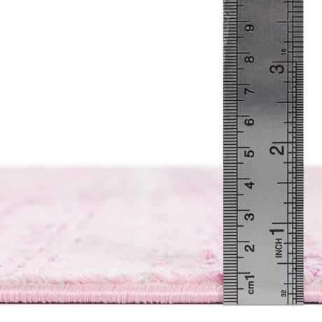 Pink 7' 10 x 7' 10 Jill Zarin Uptown Square Area Rug 70% Polypropylene & 30% Polyester  Contemporary Carpet for Living, Dining, Office, Bedroom for Sale at Rug Engine