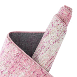 Pink 7' 10 x 7' 10 Jill Zarin Uptown Square Area Rug 70% Polypropylene & 30% Polyester  Contemporary Carpet for Living, Dining, Office, Bedroom for Sale at Rug Engine