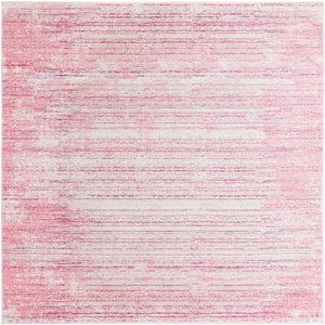 Pink 7' 10 x 7' 10 Jill Zarin Uptown Square Area Rug 70% Polypropylene & 30% Polyester  Contemporary Carpet for Living, Dining, Office, Bedroom for Sale at Rug Engine