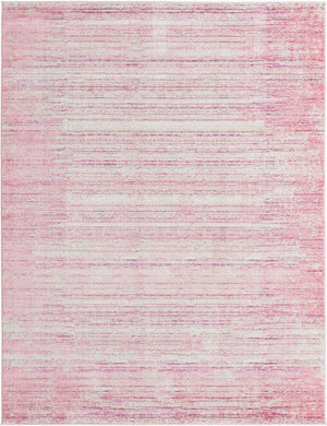 Pink 7' 10 x 10' Jill Zarin Uptown Rectangle Area Rug 70% Polypropylene & 30% Polyester  Contemporary Carpet for Living, Dining, Office, Bedroom for Sale at Rug Engine