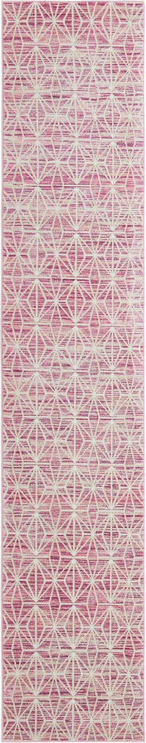Pink 2' 7 x 13' 11 Jill Zarin Uptown Runner Area Rug 70% Polypropylene & 30% Polyester  Contemporary Carpet for Living, Dining, Office, Bedroom for Sale at Rug Engine