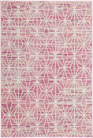 Pink 4' 1 x 6' 1 Jill Zarin Uptown Rectangle Area Rug 70% Polypropylene & 30% Polyester  Contemporary Carpet for Living, Dining, Office, Bedroom for Sale at Rug Engine