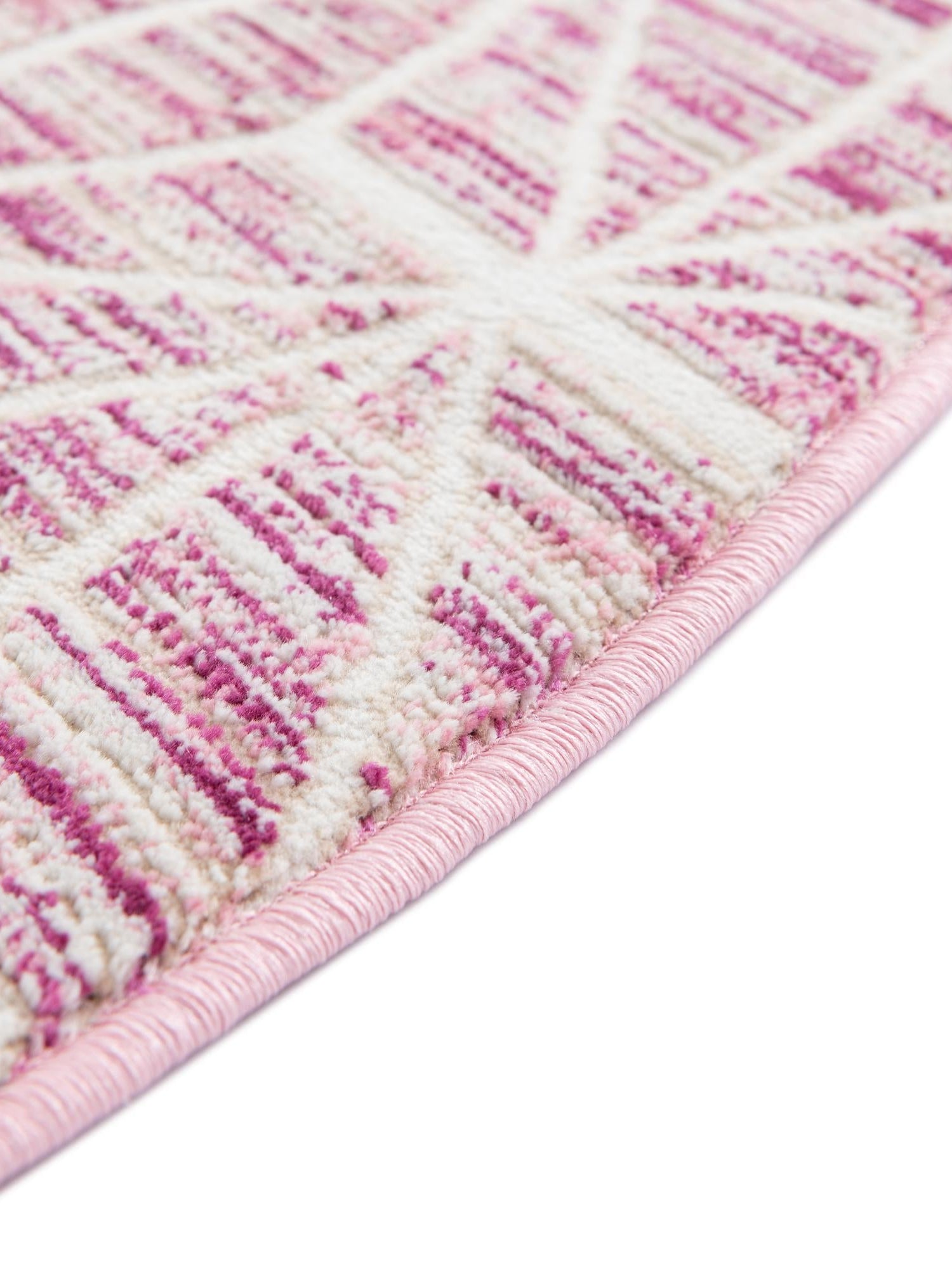 Pink 5' 3 x 5' 3 Jill Zarin Uptown Round Area Rug 70% Polypropylene & 30% Polyester  Contemporary Carpet for Living, Dining, Office, Bedroom for Sale at Rug Engine