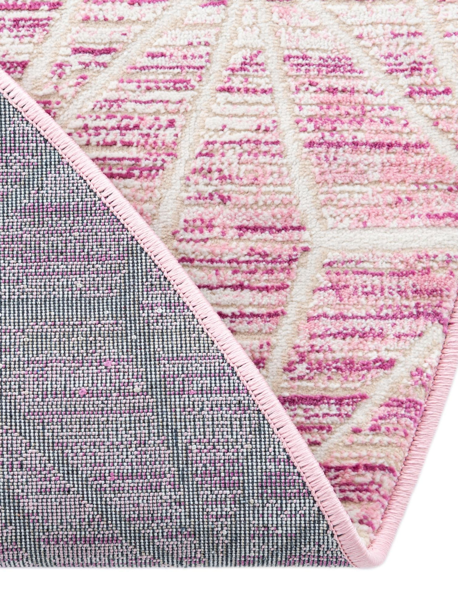 Pink 5' 3 x 5' 3 Jill Zarin Uptown Round Area Rug 70% Polypropylene & 30% Polyester  Contemporary Carpet for Living, Dining, Office, Bedroom for Sale at Rug Engine