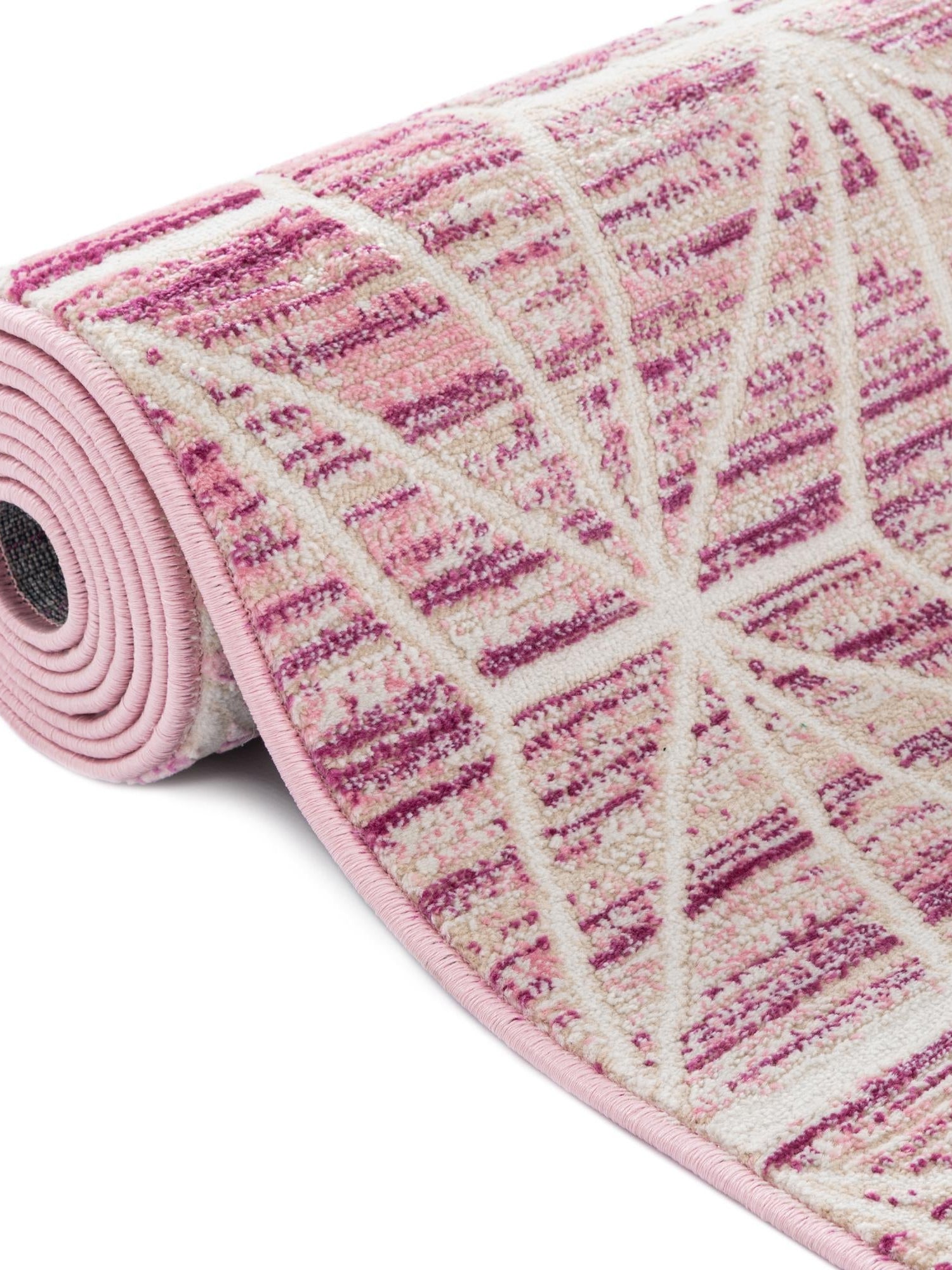 Pink 7' 10 x 7' 10 Jill Zarin Uptown Round Area Rug 70% Polypropylene & 30% Polyester  Contemporary Carpet for Living, Dining, Office, Bedroom for Sale at Rug Engine